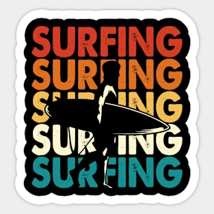 Surfing T Shirt For Women Sticker